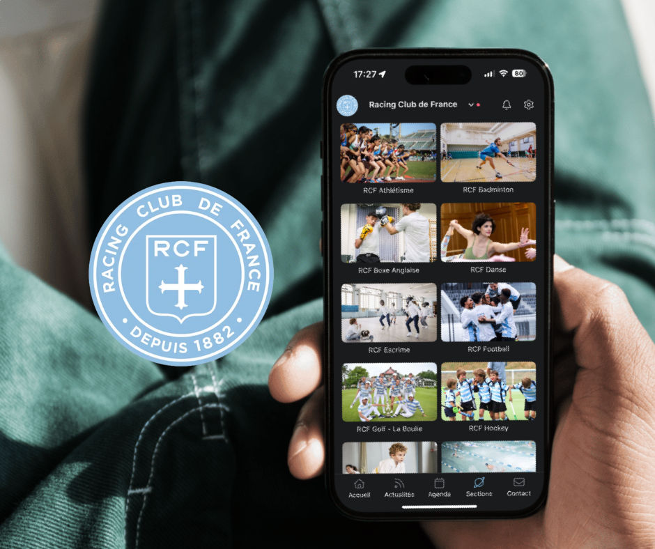 Découvrez l'appli monRCF, l'application officielle du Racing Club de France